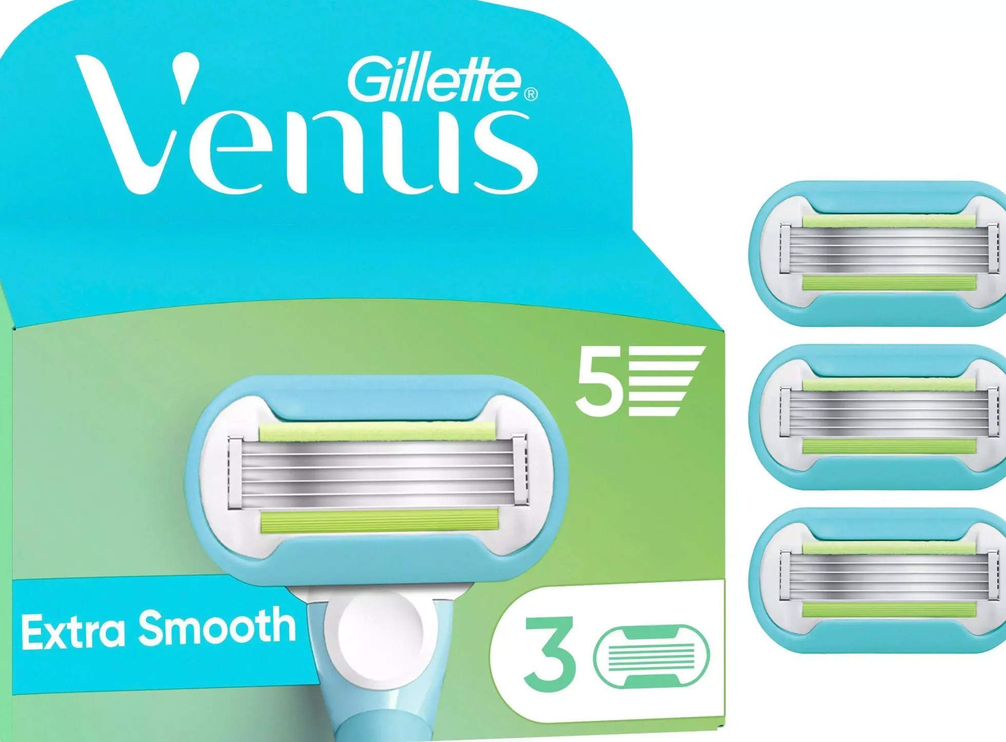 Gillette Venus Extra Smooth Razor Blades Women 3 st
