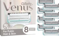 Gillette Venus For Pubic Hair and Skin 8 Razor Blade Refills