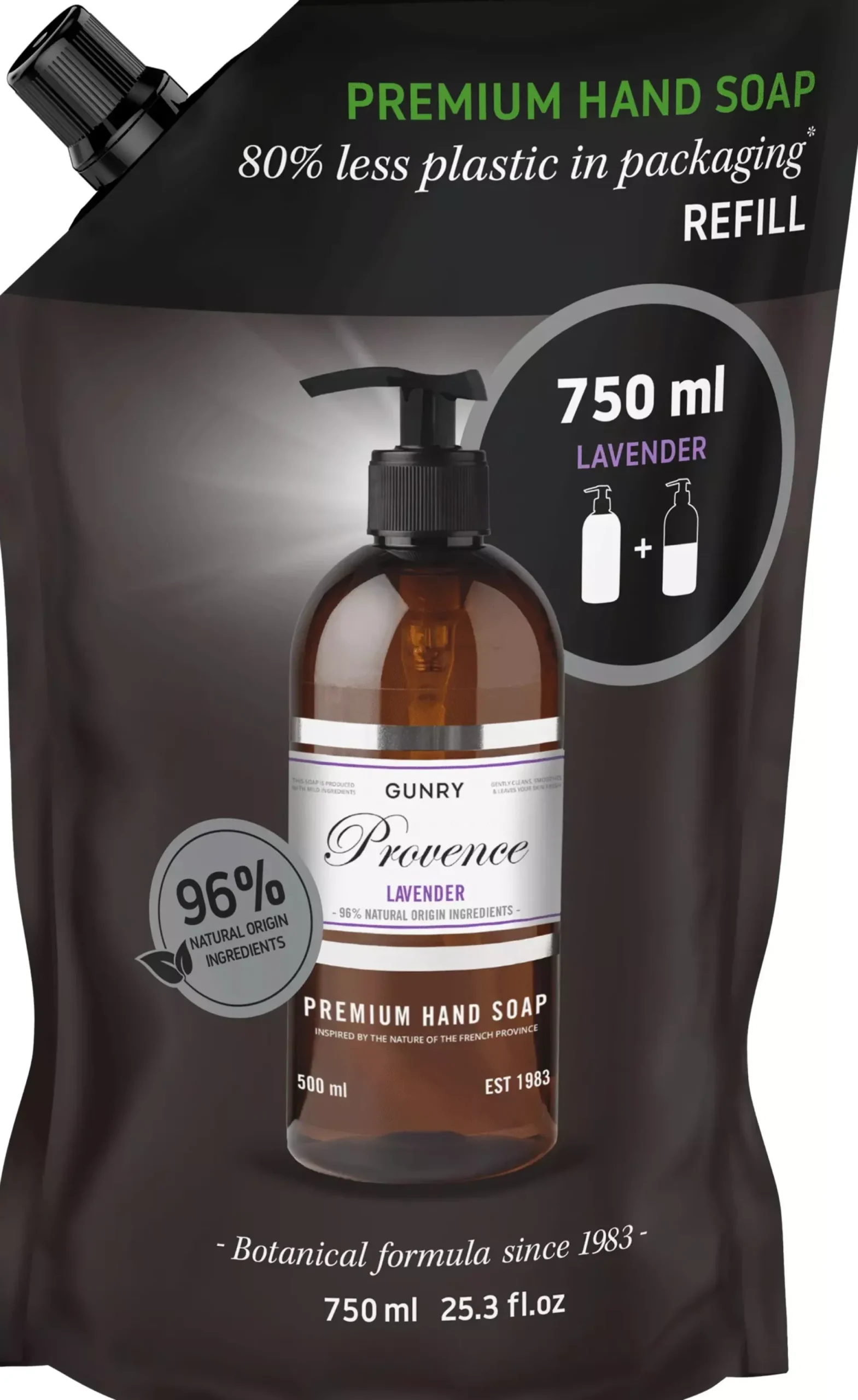 Gunry Premium Hand Soap Refill Lavender 750 ml