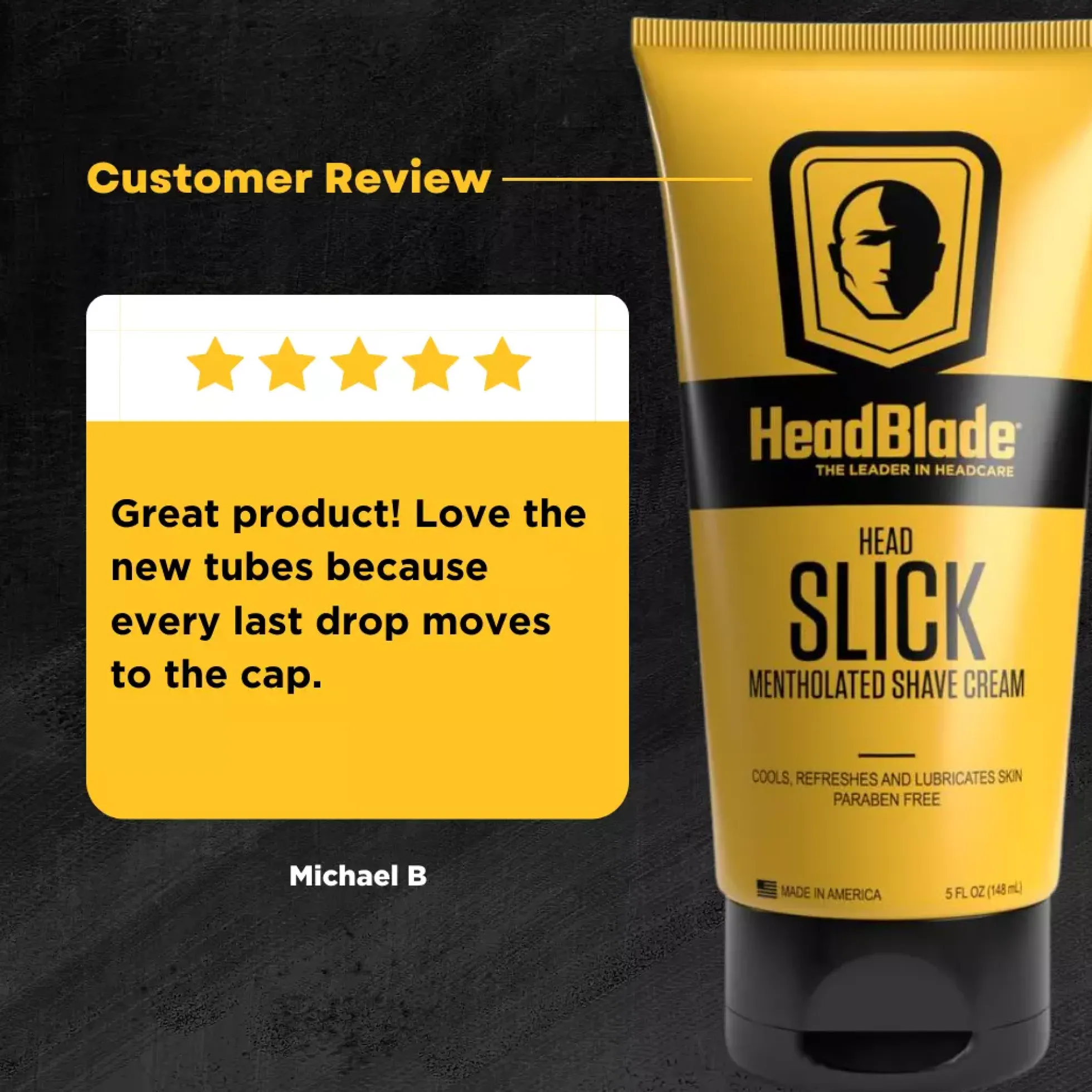 HeadBlade HEADSLICK Mentholated Shave Cream 237 ml
