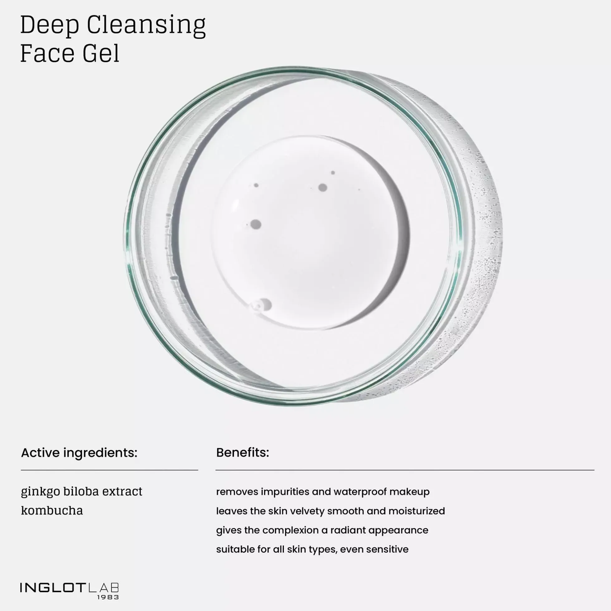 InglotLAB Deep Cleansing Face Gel 145 ml