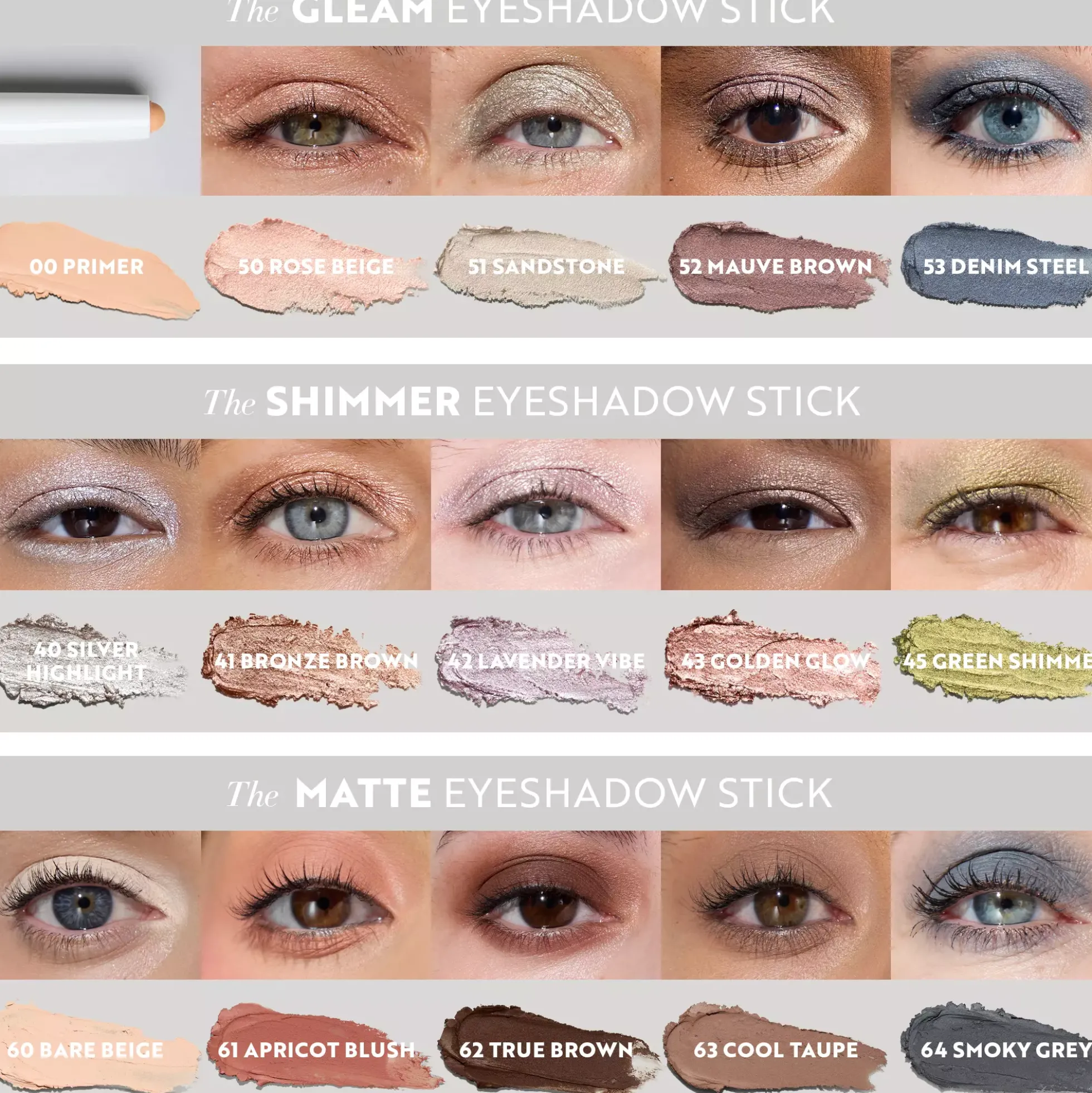 IsaDora The Matte Eyeshadow Stick Longwear & Water-Resistant 60 Bare Beige