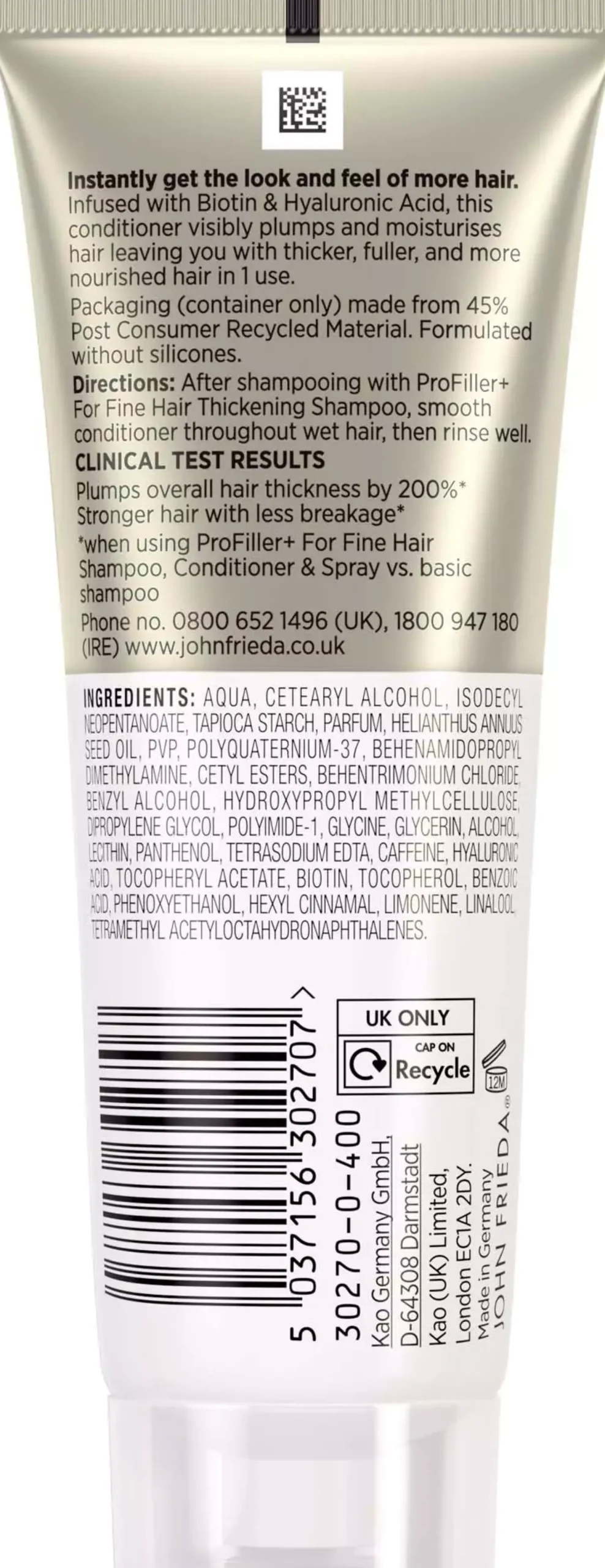 John FriedaProFiller+ Thickening Conditioner 75 ml