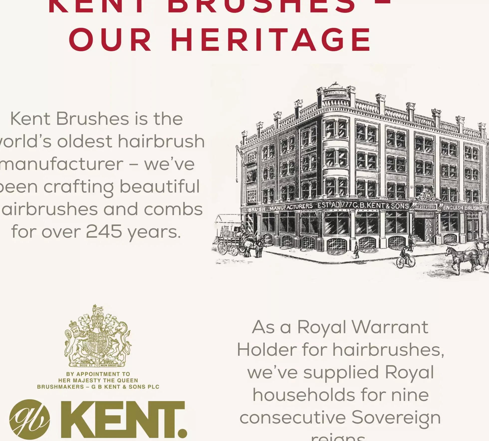 Kent Brushes Classic Shine Large Black Porcupine Mixed Bristle Hairbrush