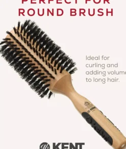 Kent Brushes Extra Stor Rundborste Svinborst