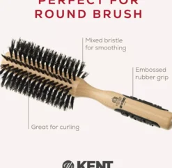 Kent Brushes Stor Rundborste Svinborst