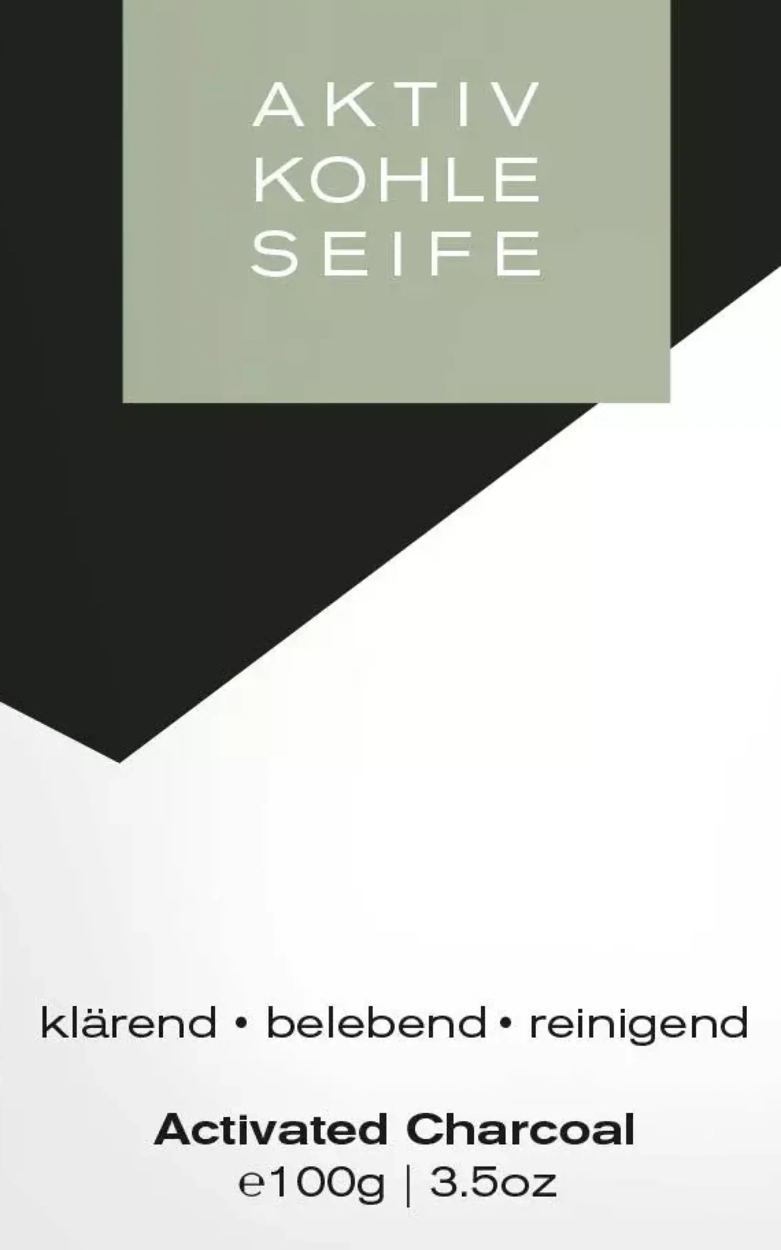 Klar Seifen Activated Charcoal Face Soap 100 g