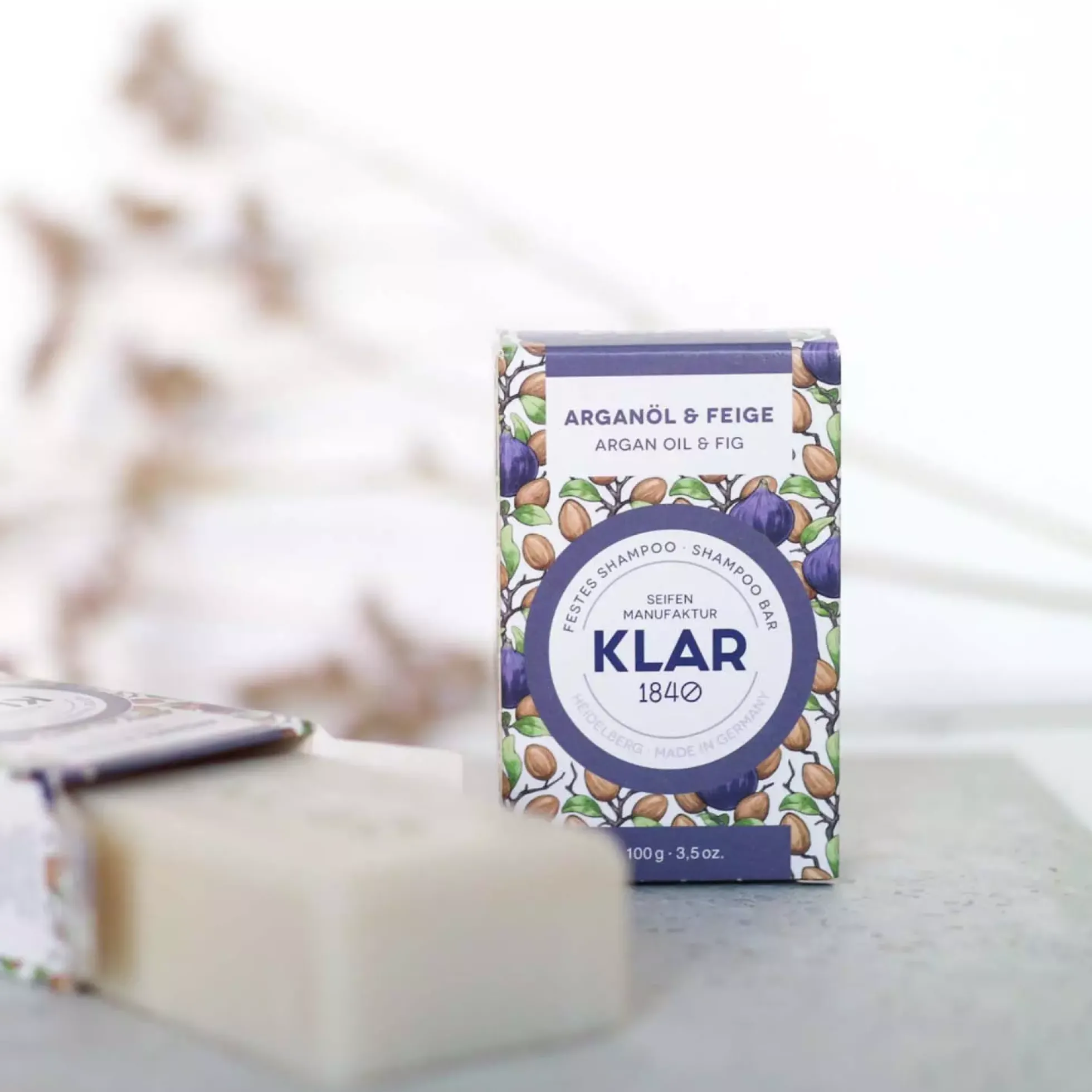 Klar Seifen Argan Oil & Fig Shampoo Bar 100 g
