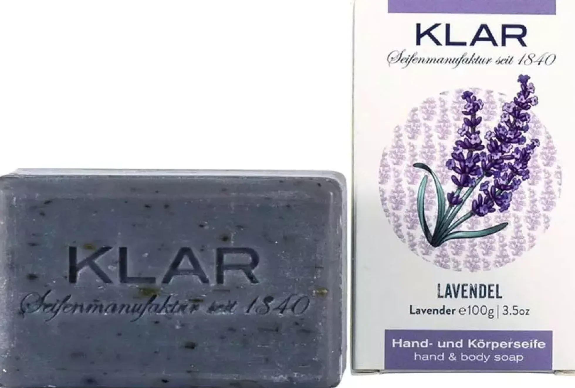 Klar Seifen Scrub Soap - Lavender 100 g