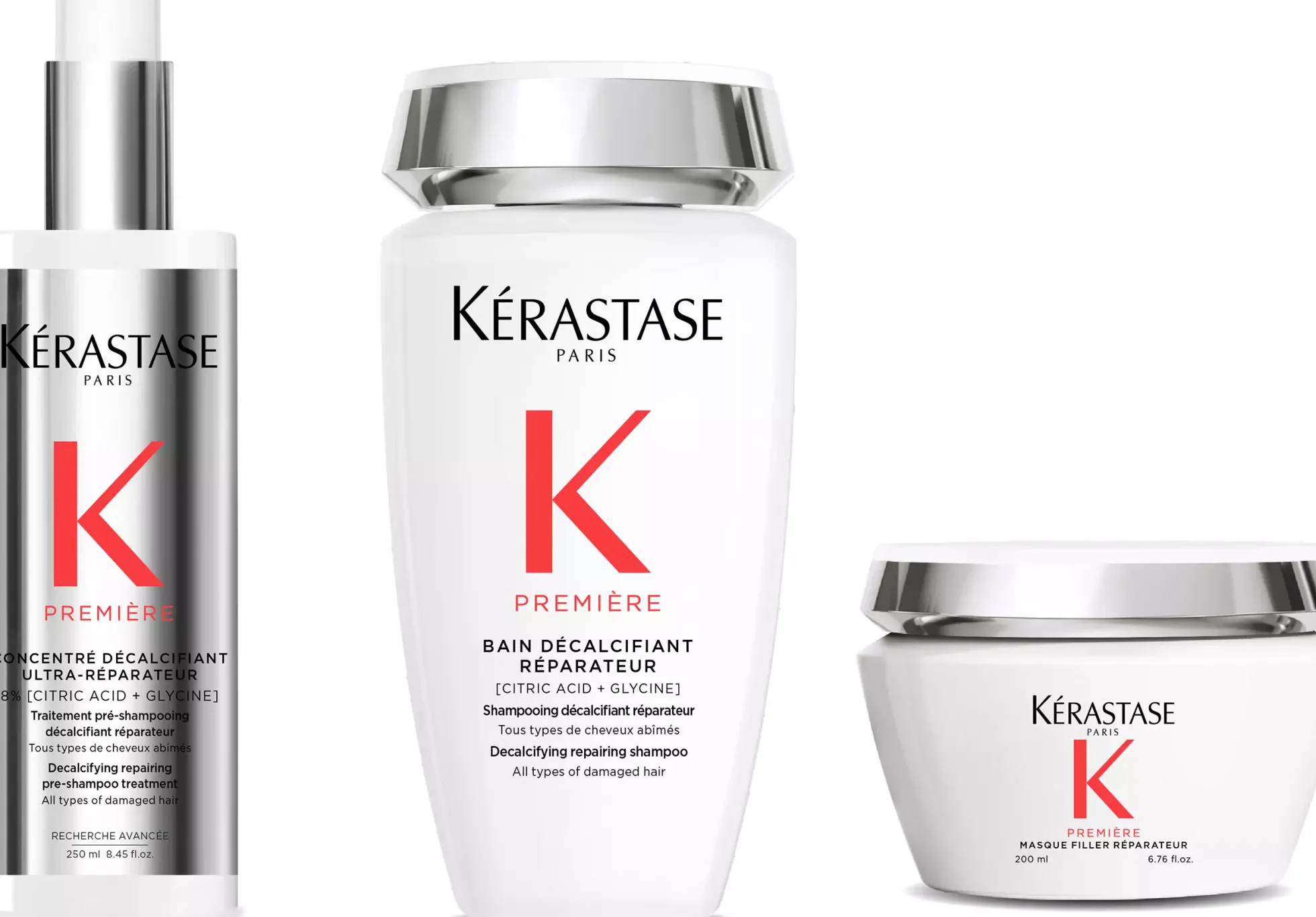 Kérastase Pre-shampoo, Bain, Masque