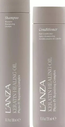 LanzaKeratin Healing Oil Bundle Shampoo 300 ml & Conditioner 250 ml