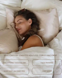 Lenoites Heatless Curls Unicorn Brown