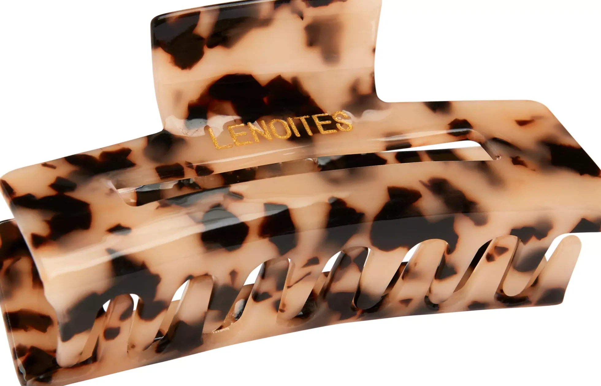 Lenoites Premium Eco-Friendly Hair Claw Nude Leopard
