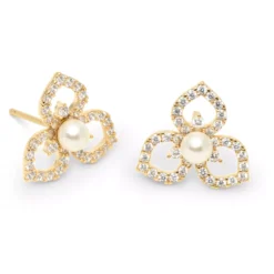 Lily and Rose Elise Earrings Ivory pearl gold