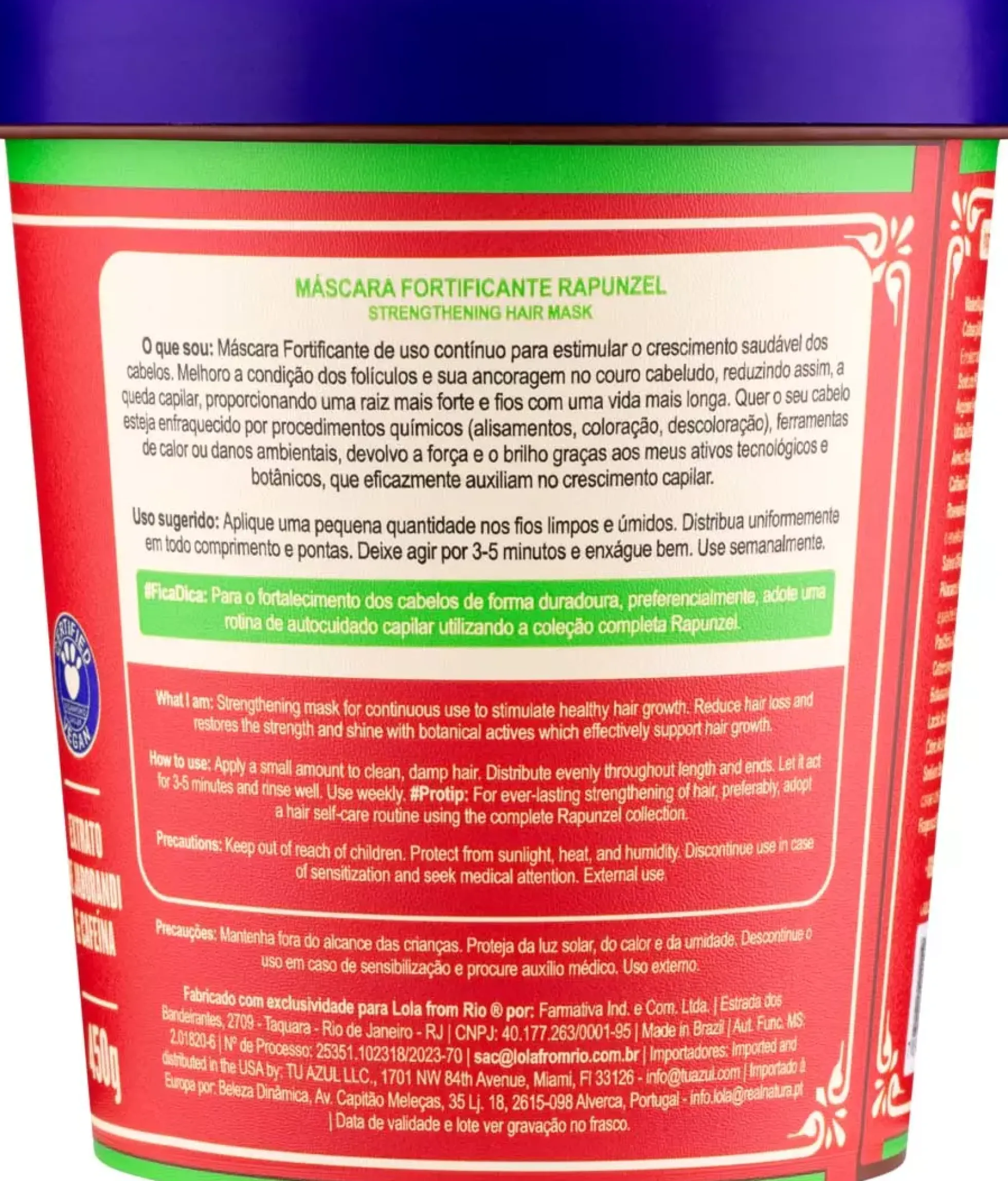 Lola from RioRapunzel Fortfying Mask 450 g