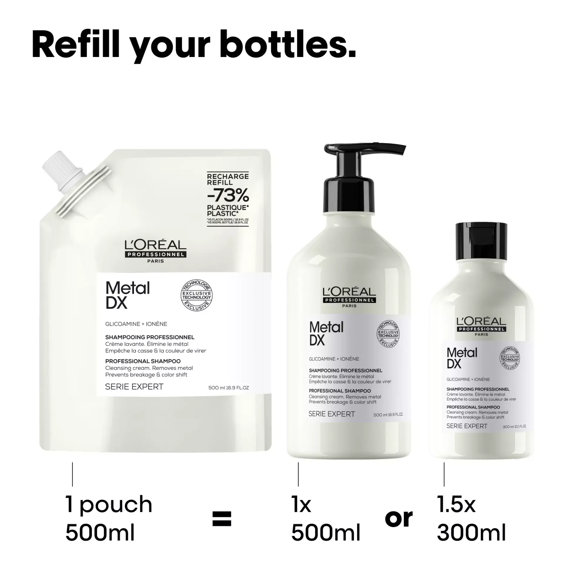 L'Oréal ProfessionnelMetal DX Metal DX Shampoo Refill 500 ml