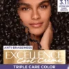 Loreal ParisExcellence Cool Creme Triple Care Color 3,11 Ultra Ash Dark Brown
