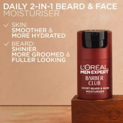 Loreal ParisMen Expert Barber Club Short Beard & Skin Moisturiser 50 ml