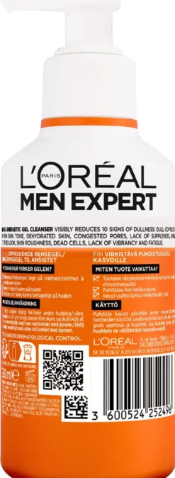 Loreal ParisMen Expert Hydra Energetic Vitamin C Gel Cleanser 260 ml