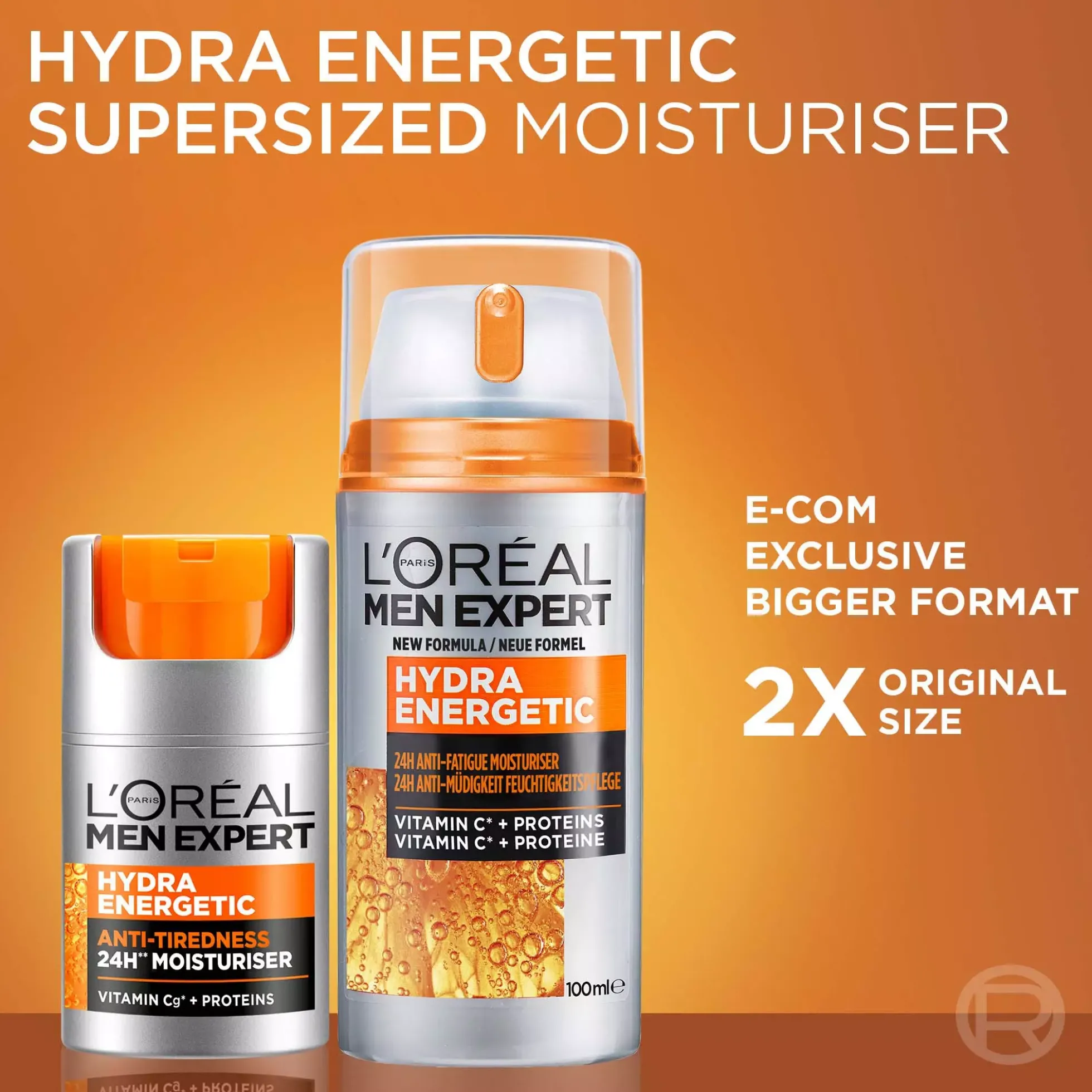 Loreal ParisMen Expert Hydra Energetic 24H Anti-Tiredness Moisturiser for Normal Skin 50 ml