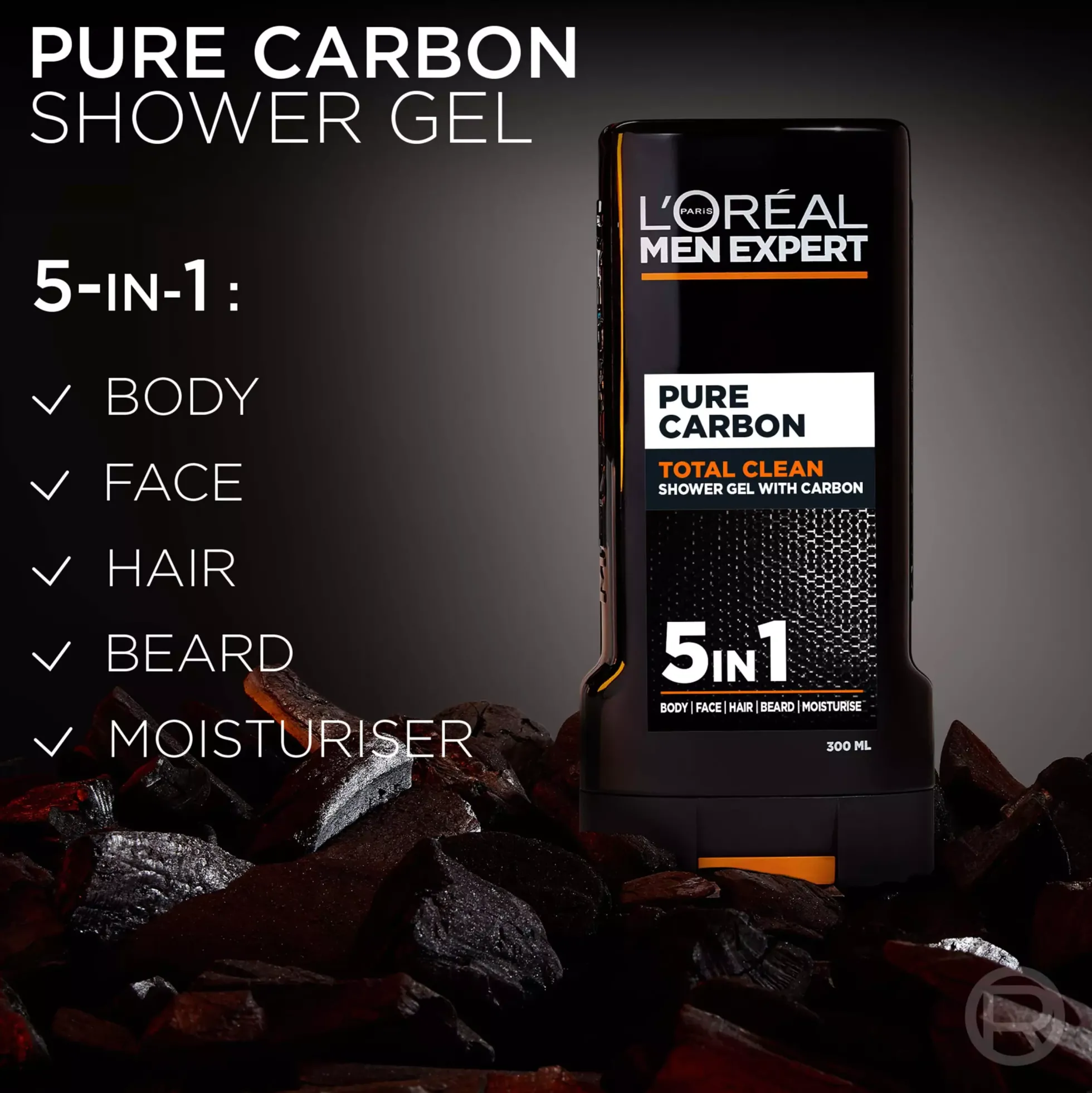 Loreal ParisMen Expert Total Clean Shower Gel 300 ml