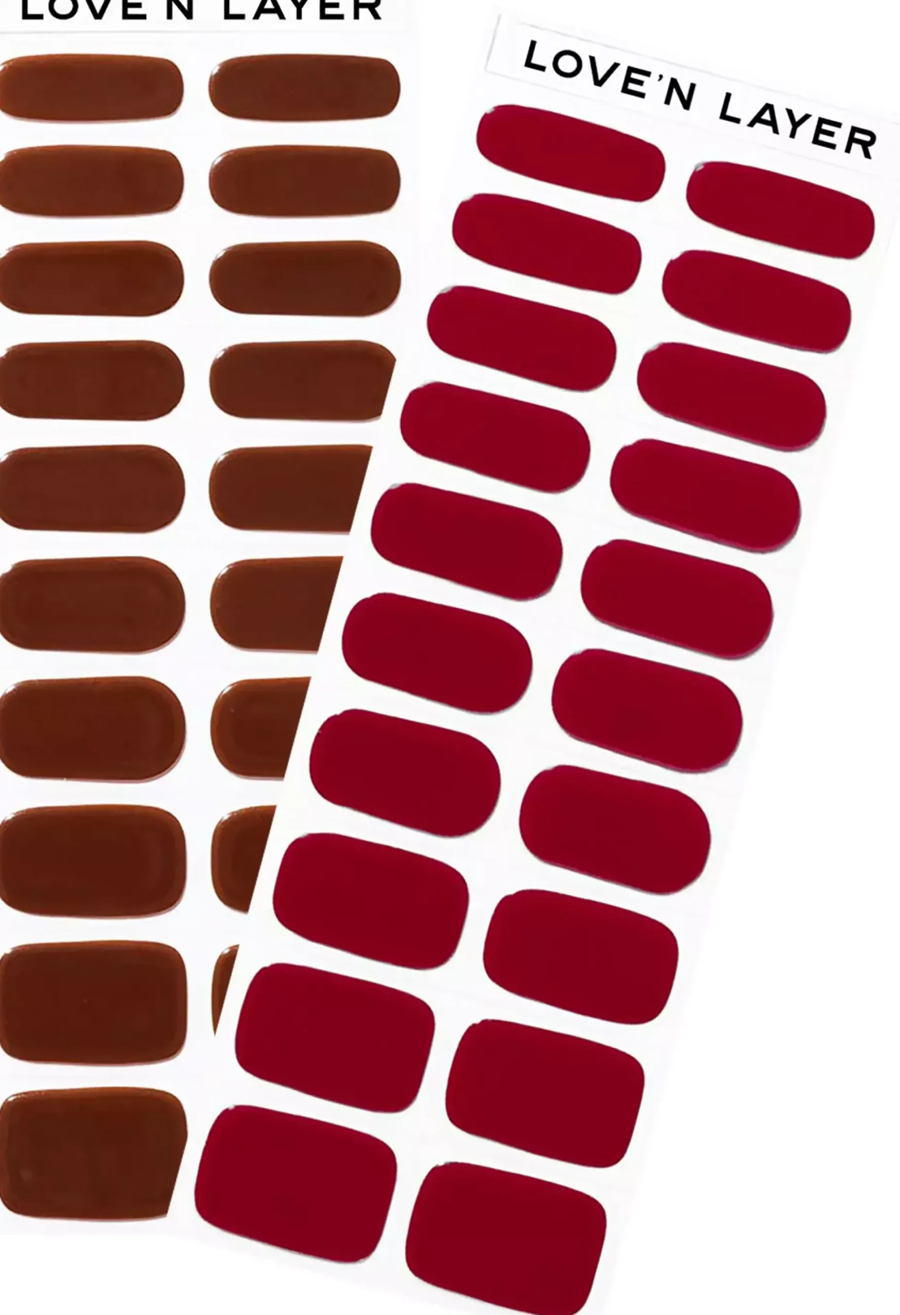 Love'n Layer Mix Burgundy Red & Chocolate Brown