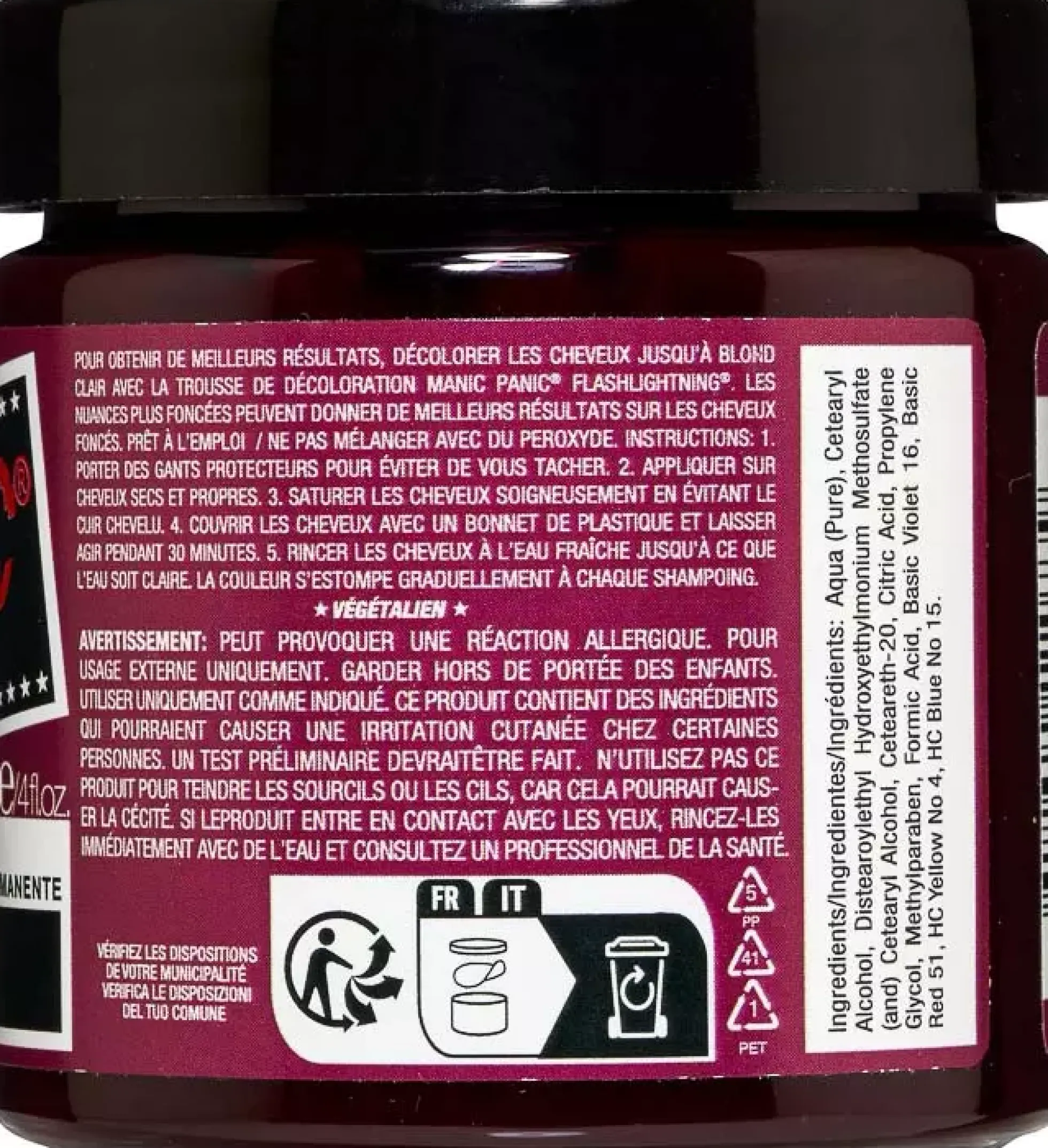Manic Panic Classic Cream Divine Wine