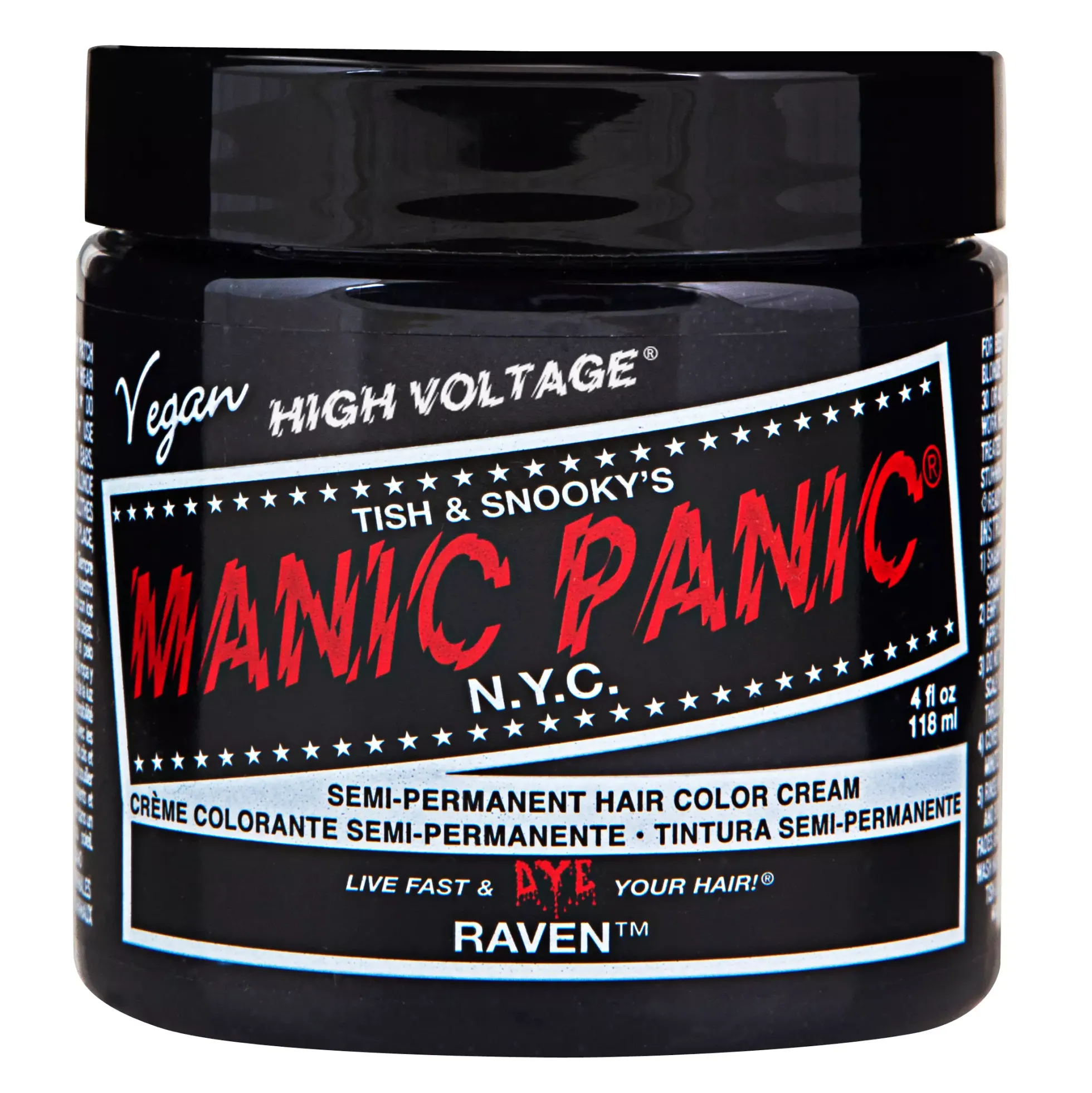 Manic Panic Semi-Permanent Hair Color Cream Raven