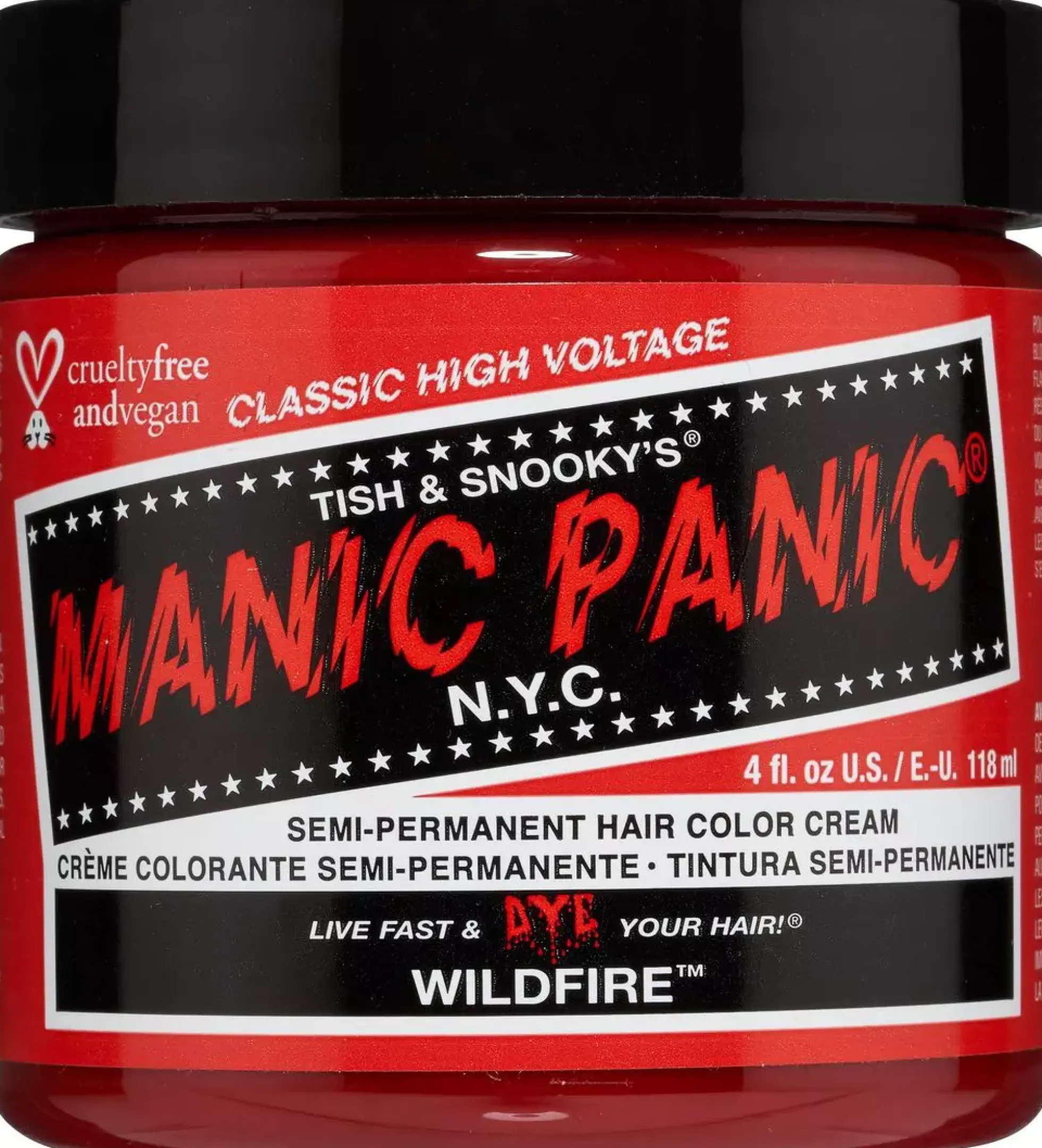 Manic Panic Semi-Permanent Hair Color Cream Wildfire