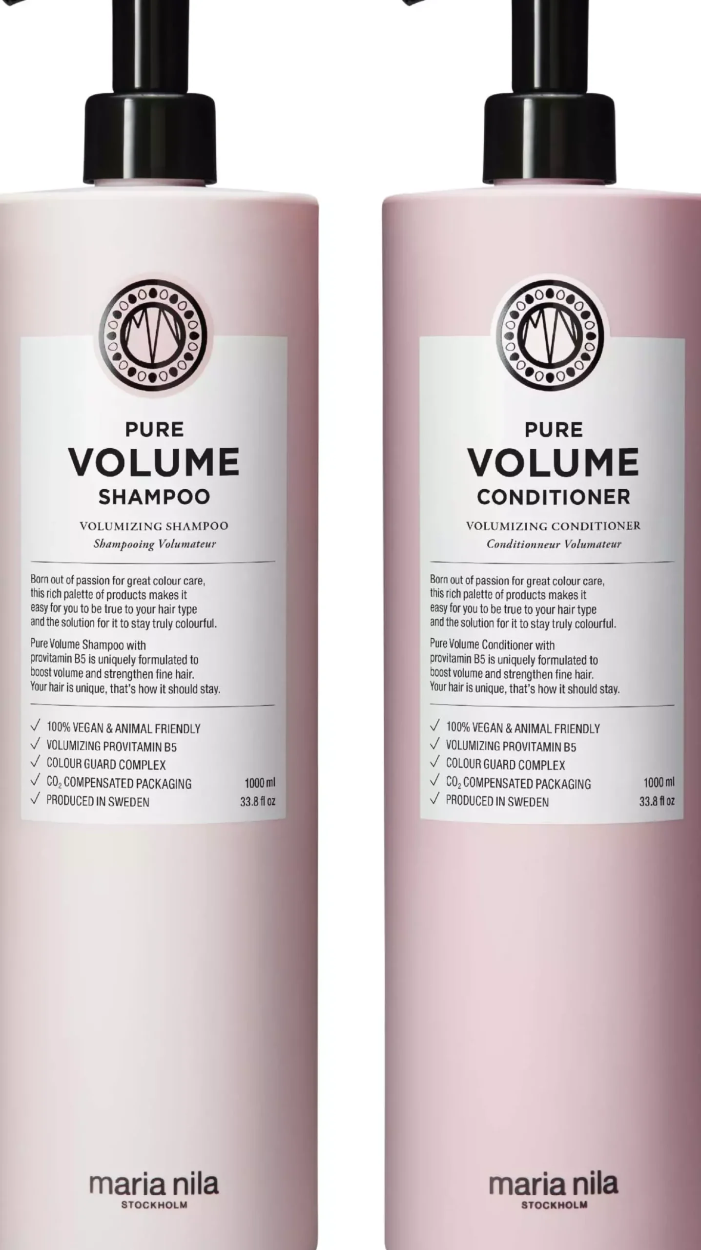 maria nilaPure Volume Bundle Shampoo Bundle Shampoo 1000 ml & Conditioner 1000 ml