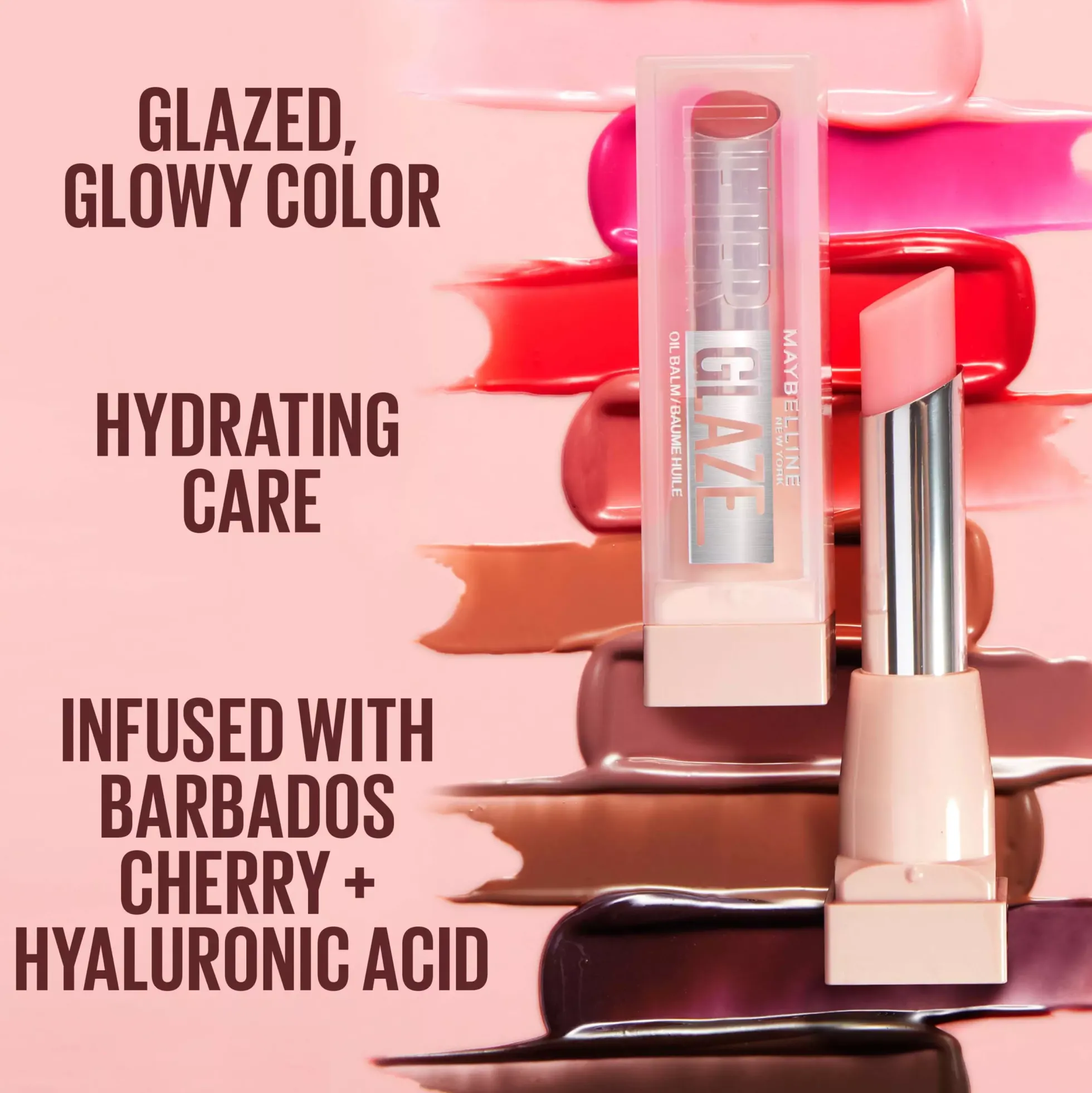 Maybelline New York Lifter Lip Bundle Liner 05 On It + Glaze Lip Balm 02 Pink Drip