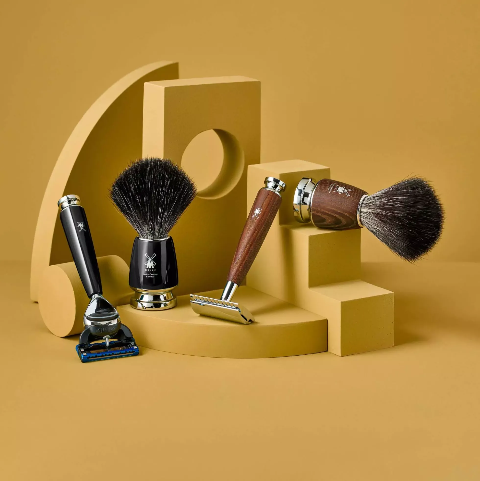 Mühle Rytmo Pure Badger Shaving Brush Petrol Blue