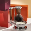 Mühle Rytmo Shaving Brush Ash Steamed Synthetic Black Fibre