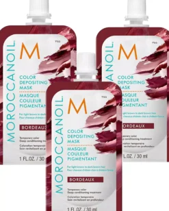 Moroccanoil Color Depositing Mask Bordeaux 30 ml x 3