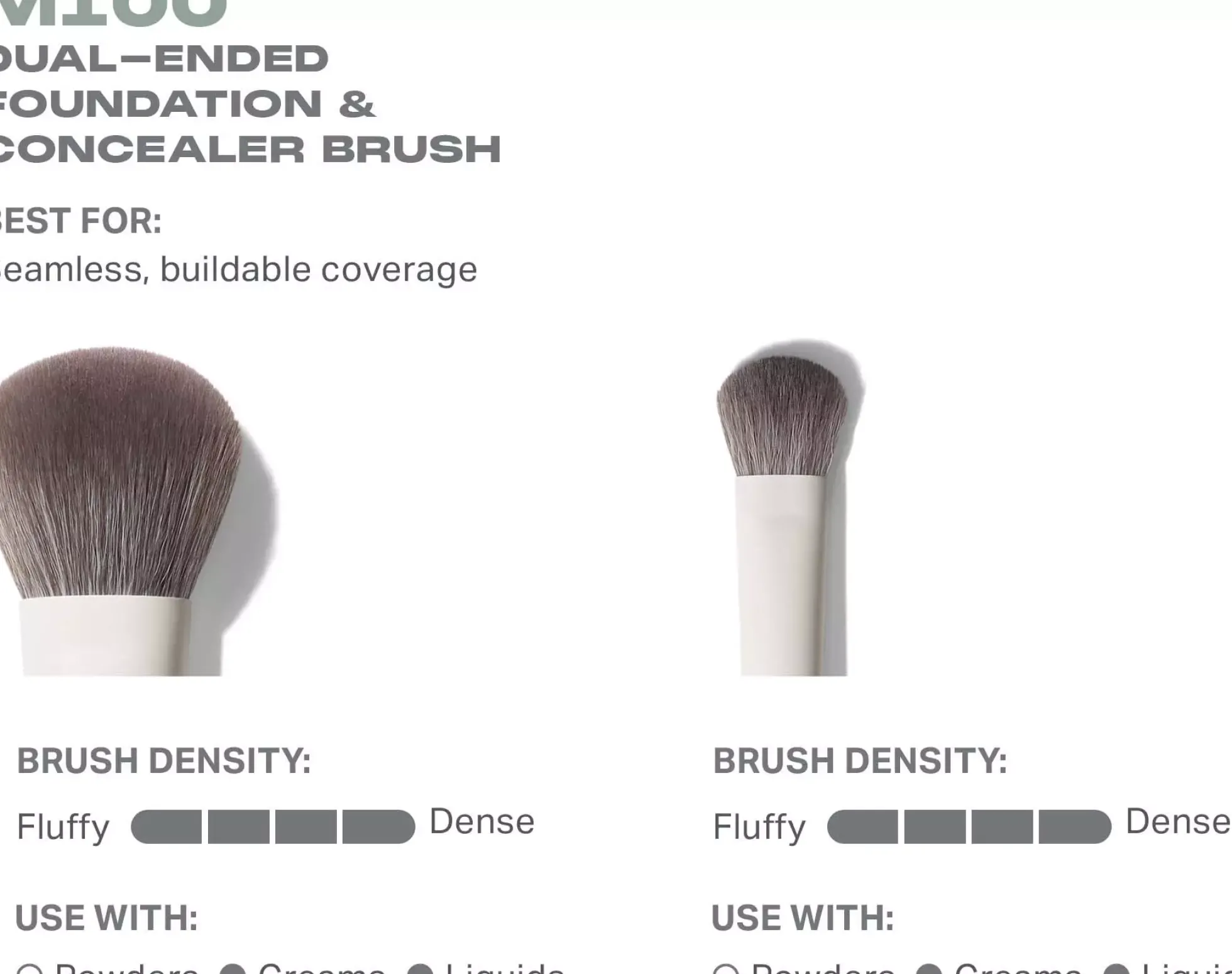 Morphe M100 Dual-Ended Foundation & Concealer Brush