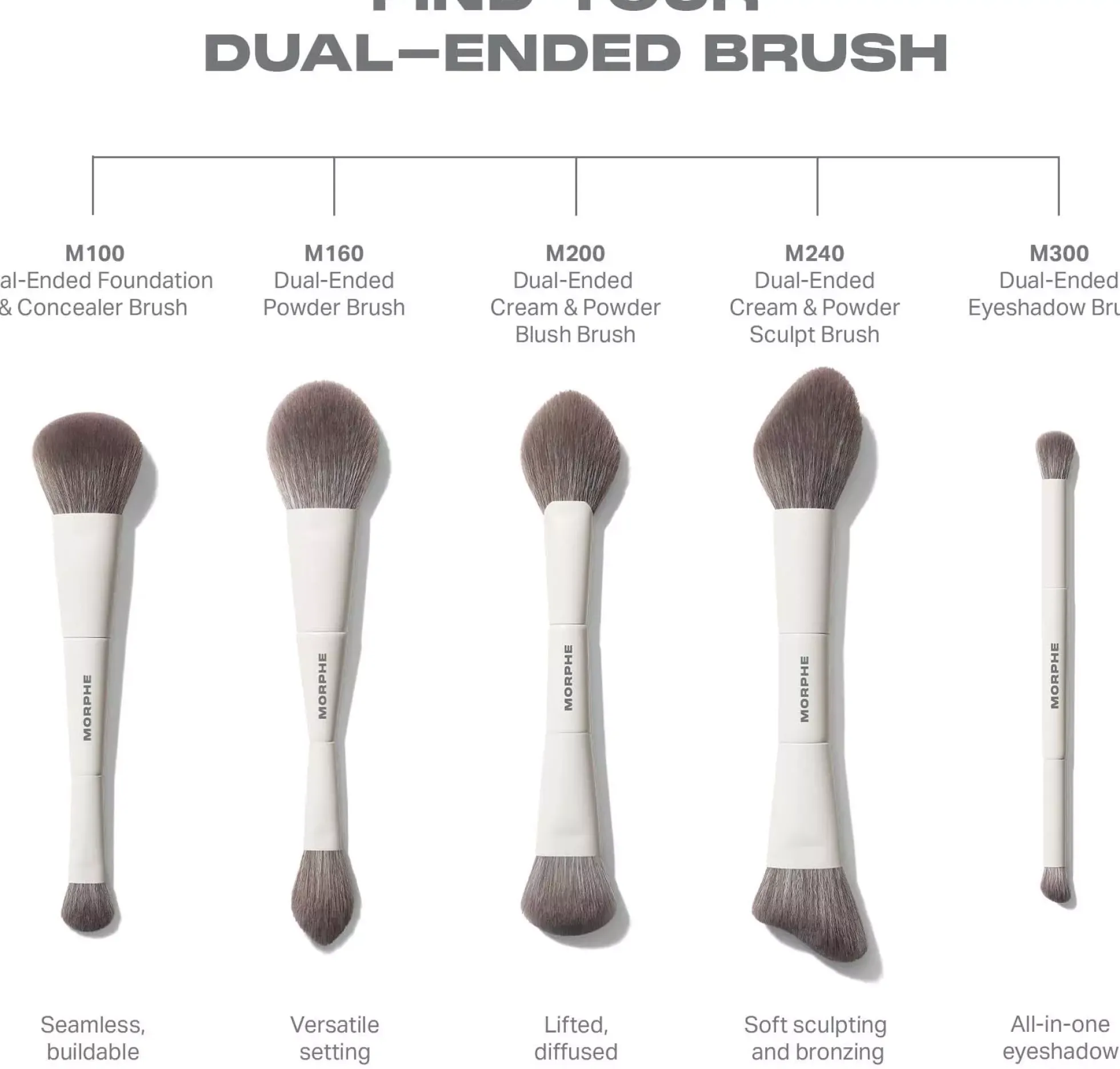 Morphe M160 Dual-Ended Powder Brush