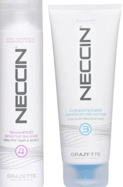 Neccin No.4 Sensitive Balance Shampoo 250 ml & No.3 Dandruff Protector Conditioner 200 ml