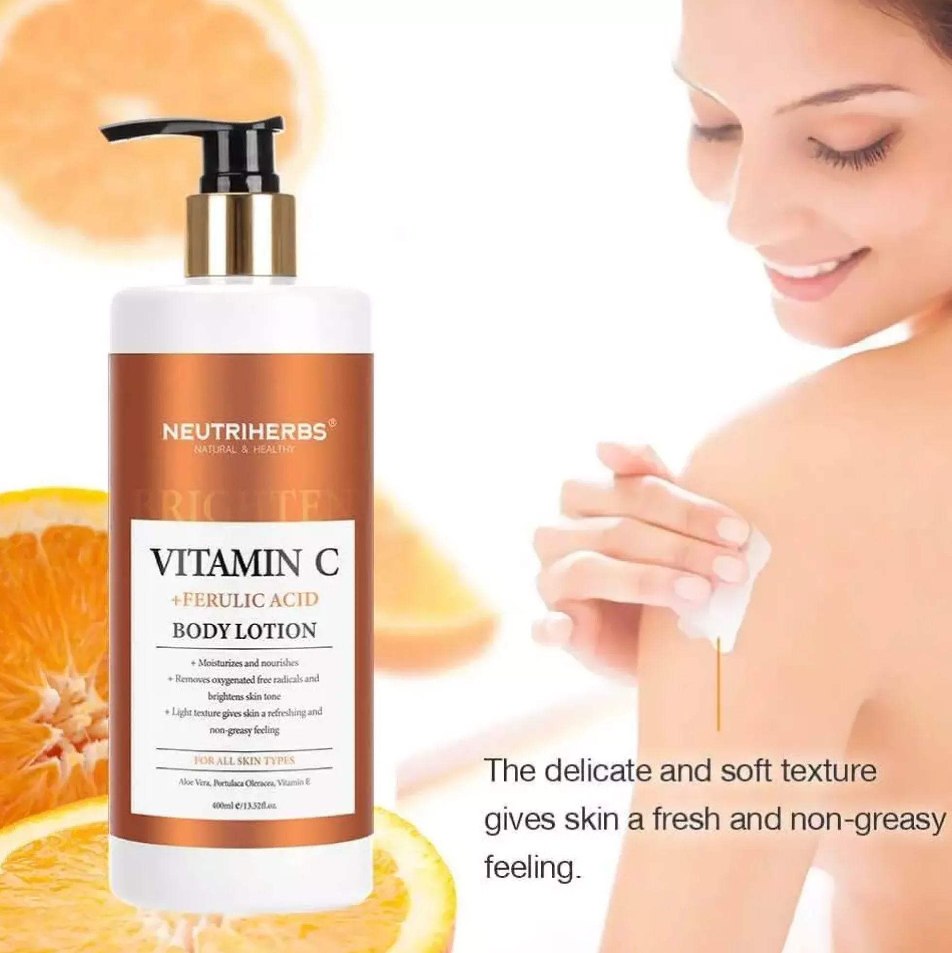 Neutriherbs Body Lotion Vitamin C, Whitening & Brightening 400 ml