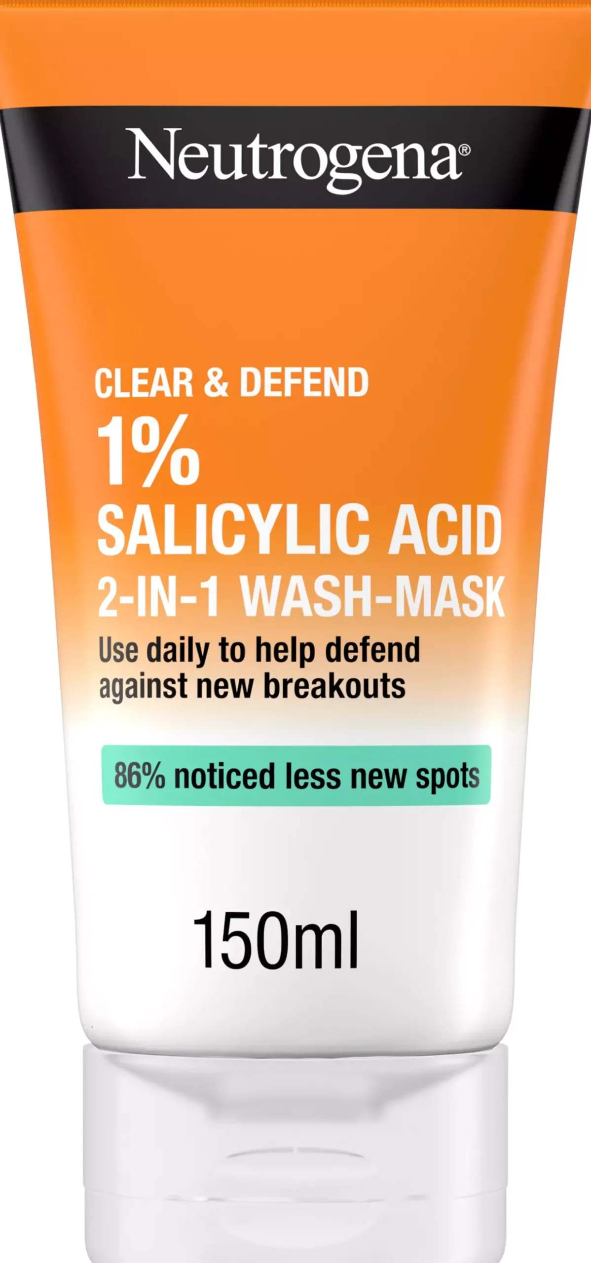 NeutrogenaClear & Defend 1 % Salicylic Acid 2-in-1 Wash-Mask 150 ml