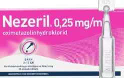 Nezeril Singeldos Pip 0,25 mg/ml 20 st