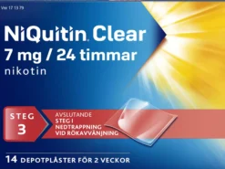 NiQuitin Clear 7 mg/24 Timmar Depotplåster 14 st