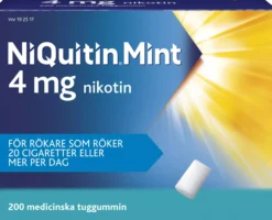 NiQuitin Mint 4 mg Medicinskt Tuggummi 200 st