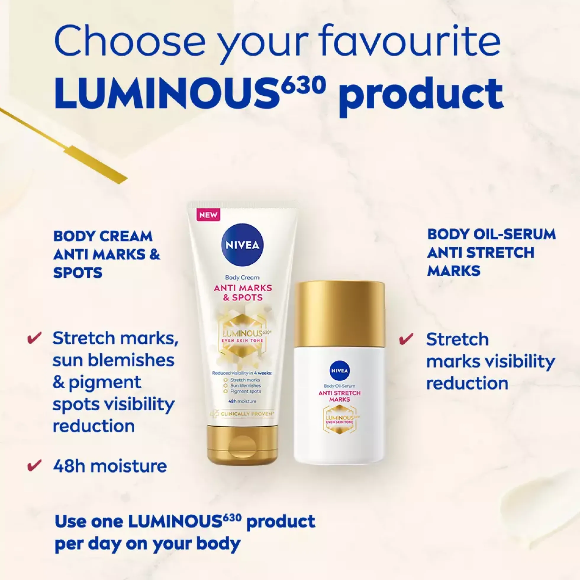 NIVEALuminous630 Anti Marks & Spots Body Cream 200 ml