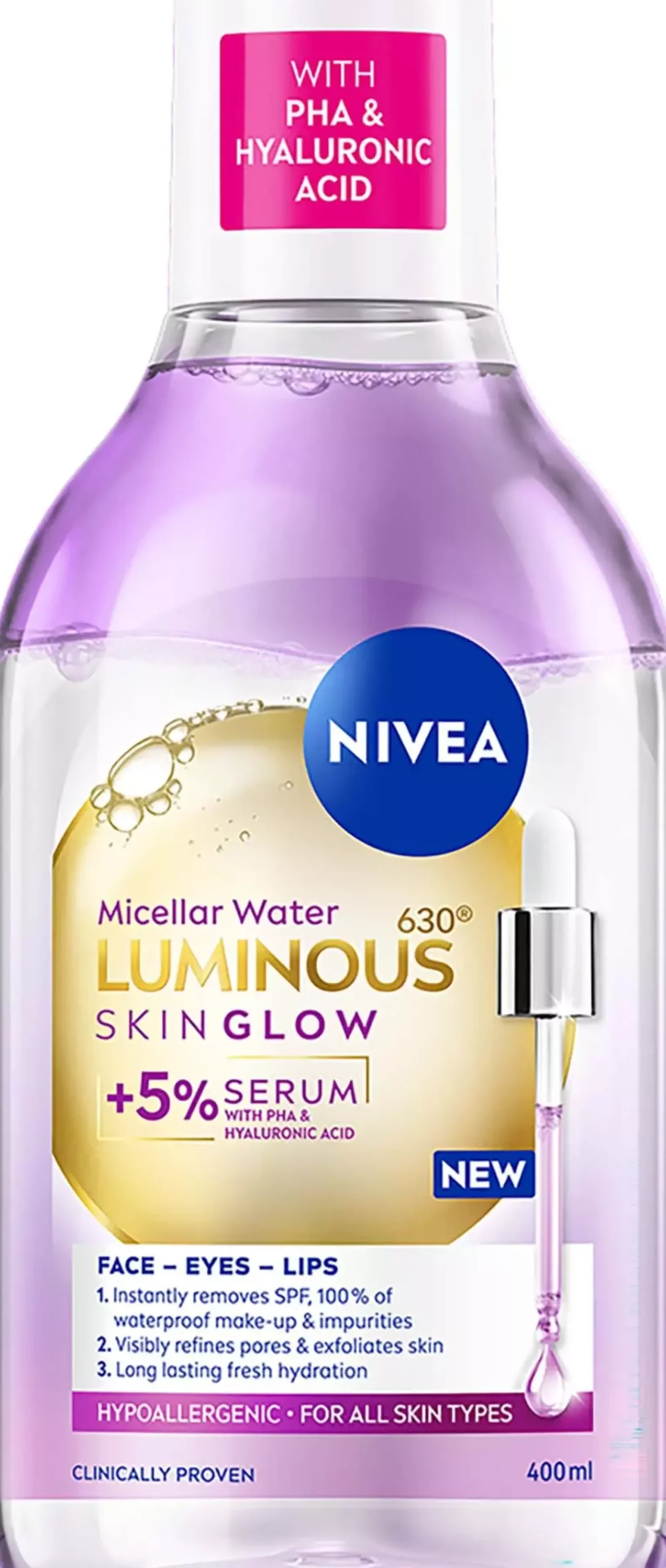 NIVEA Luminous Skin Glow Micellar Water 400 ml