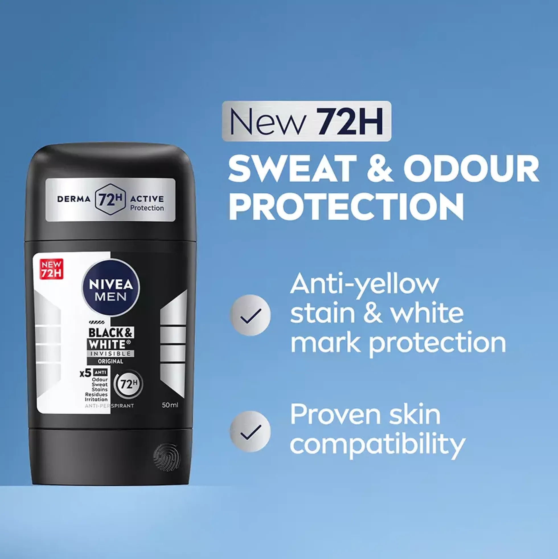 NIVEAMEN Black & White Anti-Perspirant Stick 50 ml