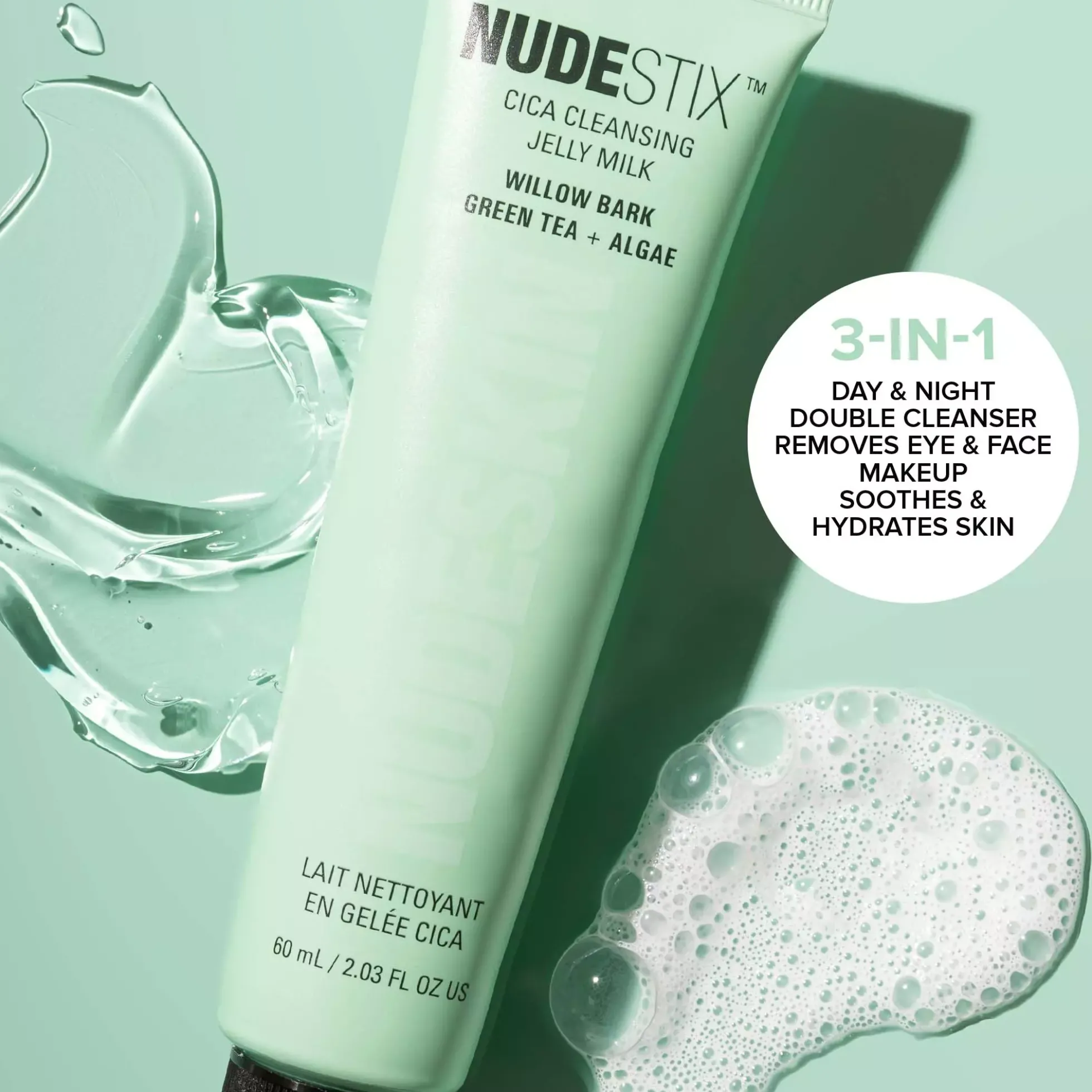 Nudestix Cica Cleansing Jelly Milk 60 ml