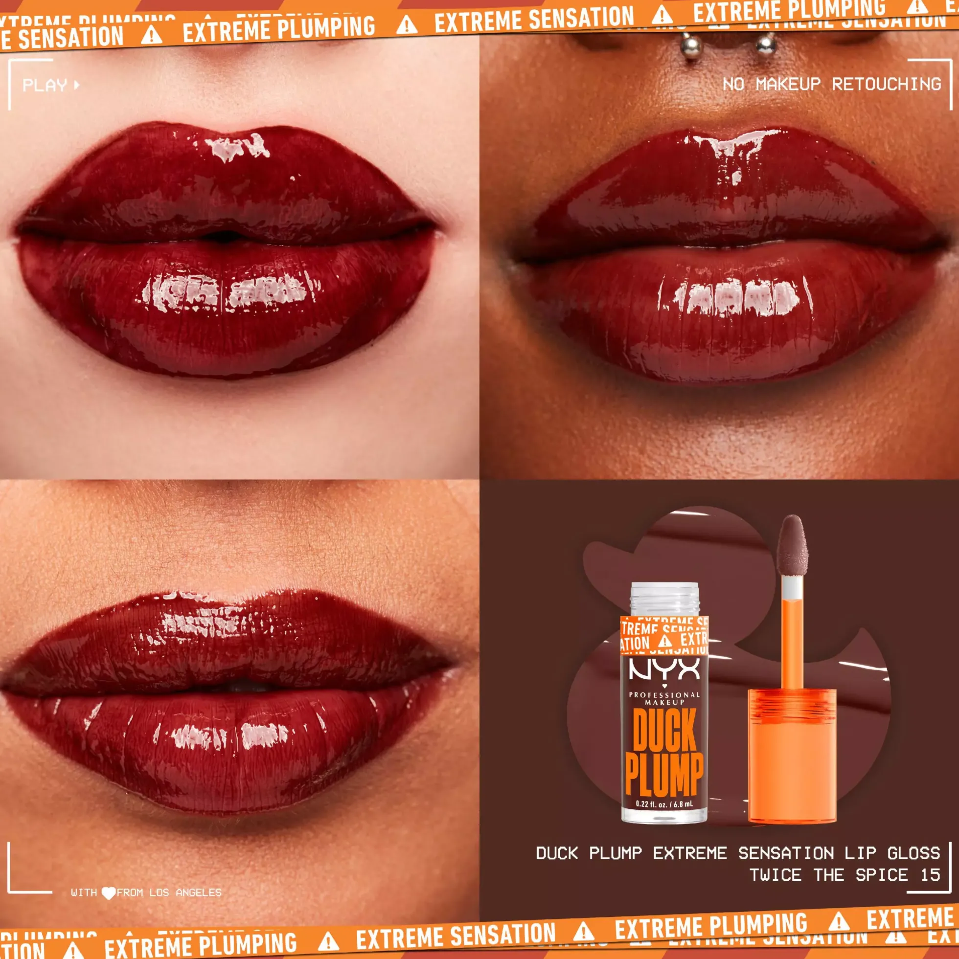 NYX PROFESSIONAL MAKEUP Duck Plump Lip Lacquer 02 Bangin' Bare
