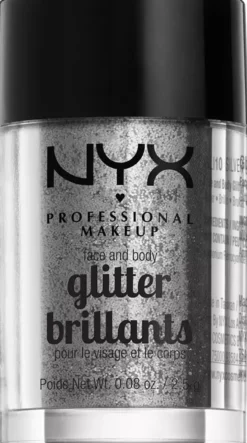 NYX PROFESSIONAL MAKEUP Face & Body Glitter Silver