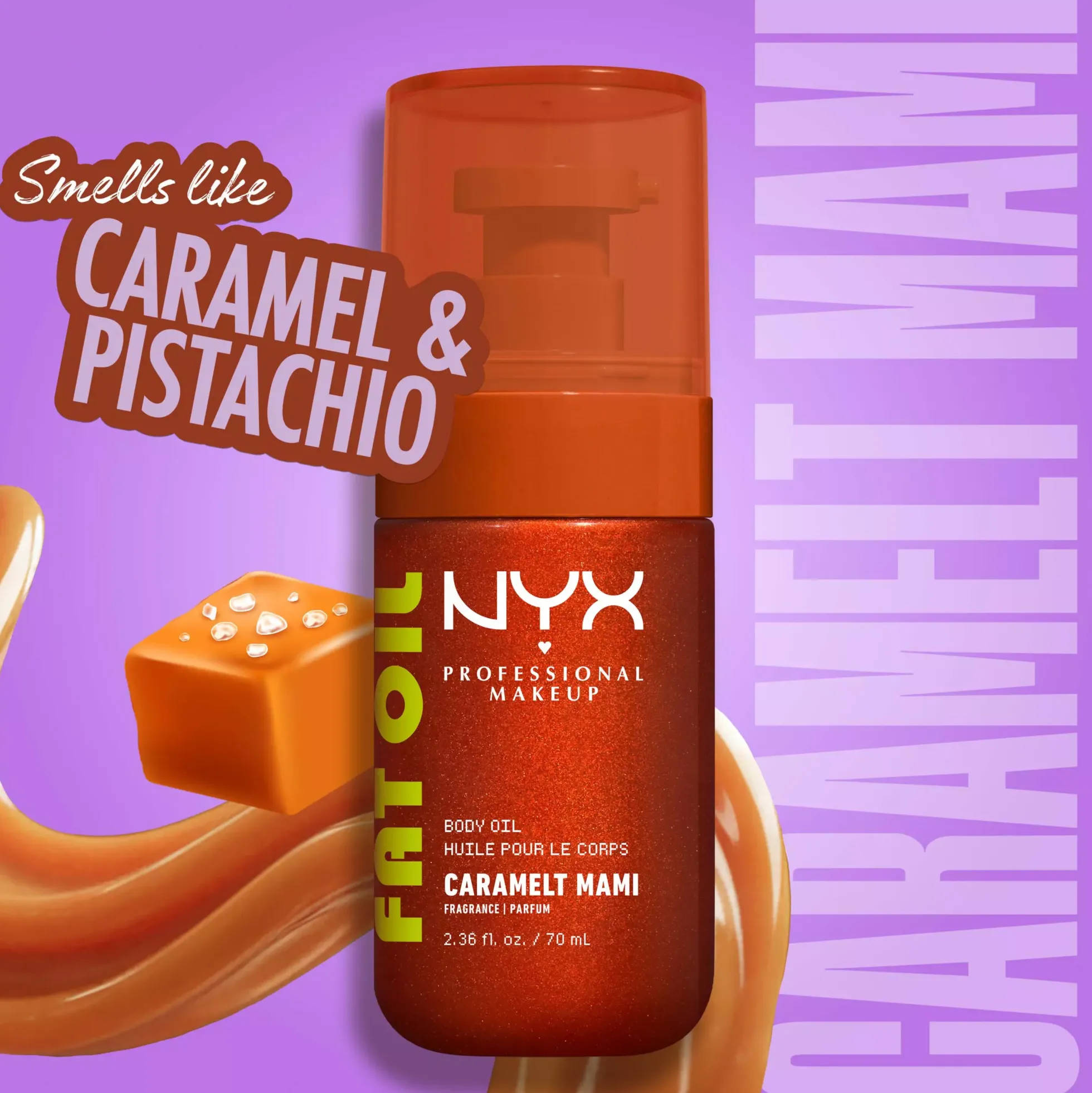 NYX PROFESSIONAL MAKEUP Fat Oil Body Oil Caramelt Mami