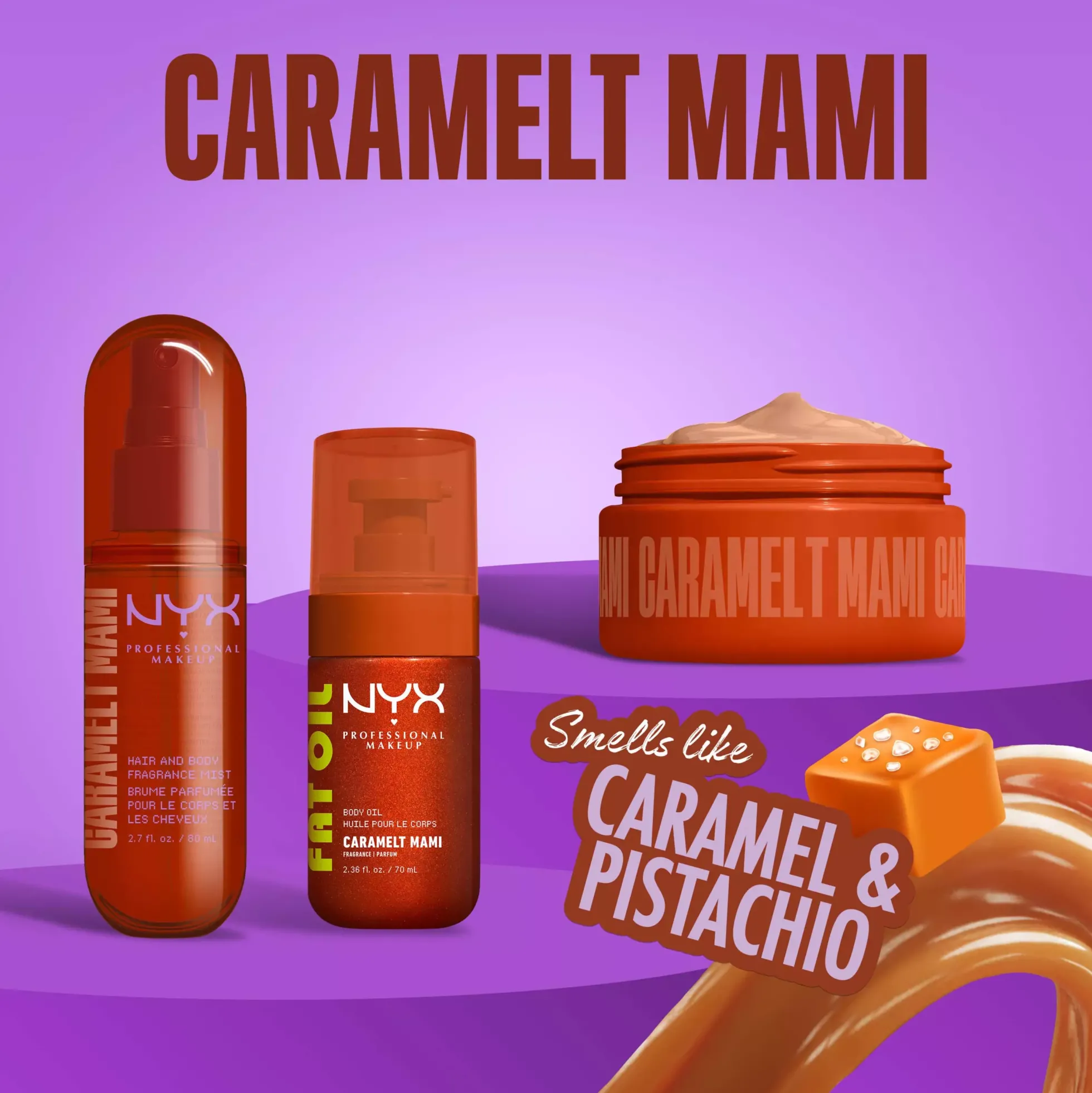NYX PROFESSIONAL MAKEUP Fat Oil Body Oil Caramelt Mami